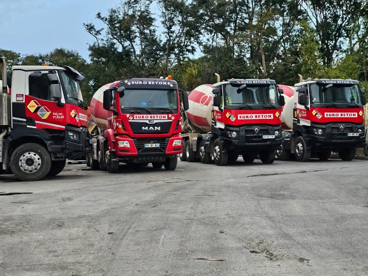 Une flotte intégrée de 20 camions malaxeurs